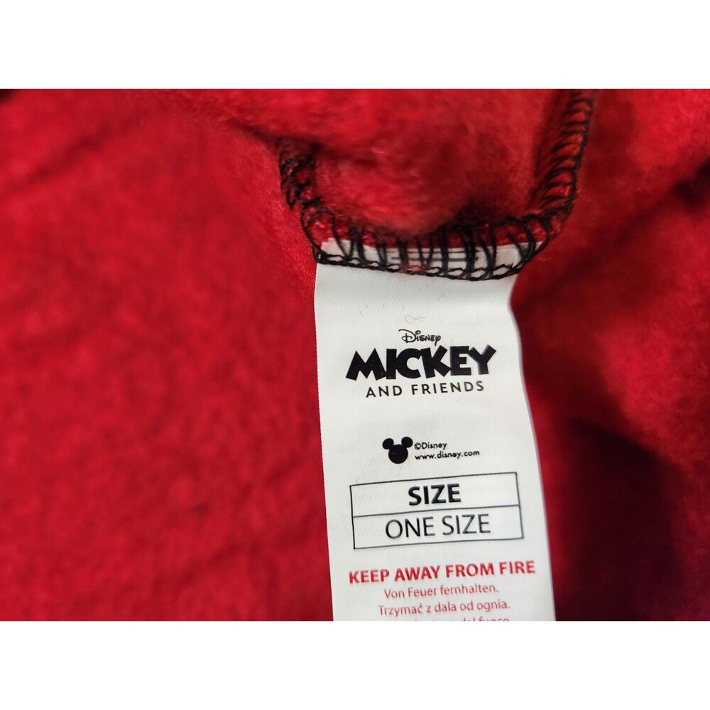 Disney Minnie Mouse Oversized Kids Poncho One Size Red Hooded - Picture 5 of 7